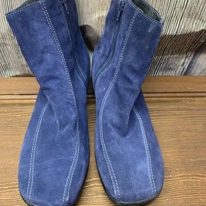 Clark’s Blue Suede Boots